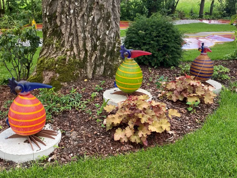 Figuren am Minigolfplatz Alpenhof